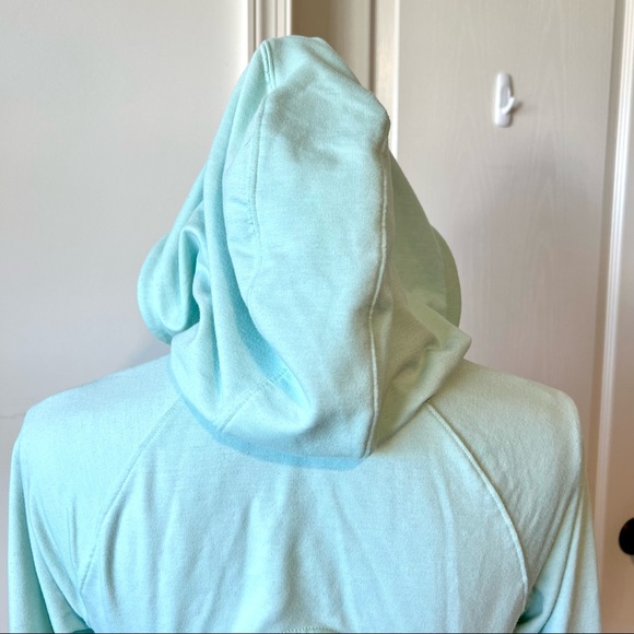 UNDER ARMOUR Mint Green Open Back Featherweight Hoodie Fleece—SZ. Small - Picture 9 of 15